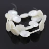 Wholesale White Flat Round Shell Beads