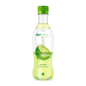 wholesaler beverages 400 ml Pet Bottle Lime Flavor Sparkling water