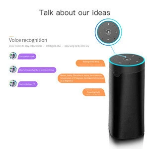 Wifi BT Alexa enabled HIFI music smart wireless AI speaker controlled via voice&sounds