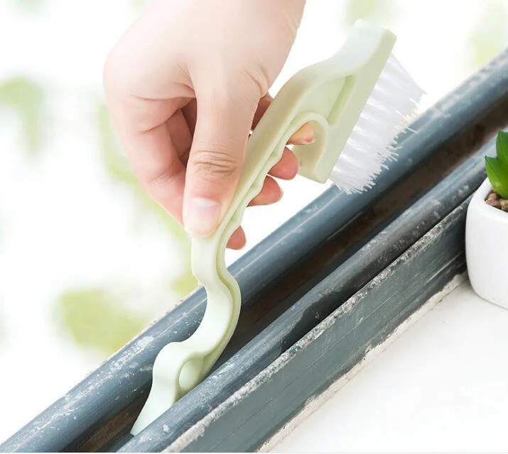 Window or slide door track clean brush cleaning brush bathroom gap cleaning brush