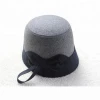 winter fashion ladies fakewool hat with bow cloche hat