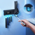Wireless 2in1 toothbrush holder long use time toothbrush sterilizer kill bacterias toothbrush sanitizer