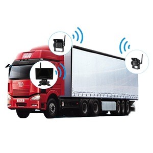 Wireless 7 inch monitor Rear View truck parking reversing System with 2 Camera