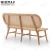 Import WISEMAX FURNITURE Wholesale Indonesia modern elegant bench with backrest living room wooden long chair from China