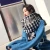 Import Women Classic Plaid  Scarf Wool Knitted Collar  Warm Long Double-sided Shawl from China