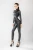 Import Women erotic sexy elastic Latex black costume play long sleeve latex catsuit zentai from China