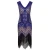 Import Womens vintage V-neck plus size gatsby  women sequin beaded evening dress from China
