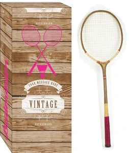 Wooden Badminton Racket with box
