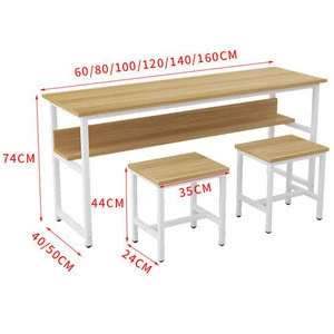 wooden school furniture set desk table with chair closet