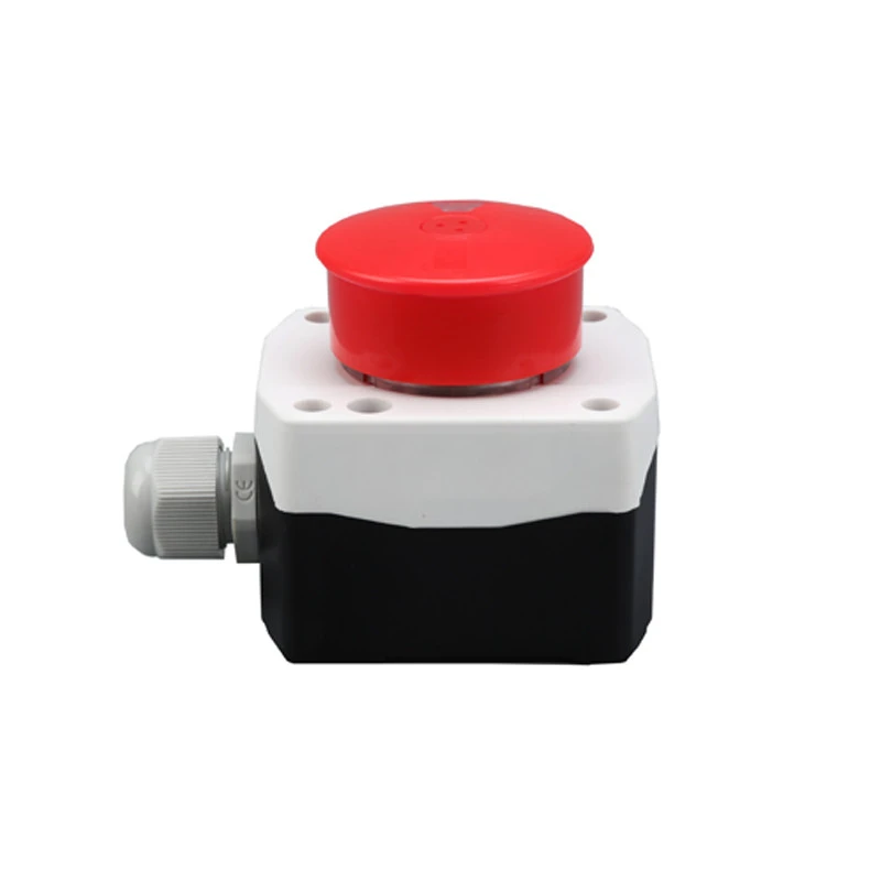 XDL25-B181P one hole red mushroom emergency stop push button switch box