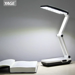 YAGE Factory sale foldable dimmable bedside table lamp LED modern rechargeable desk lamp for student