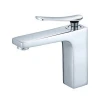 YOROOW Bath sanitary ware Square Hotel Bathroom Sink Mixer Tap Faucet Water Saving Hot and Cold Water Brass Wash Basin Faucet