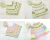 Import ZHAONUO 100g Rainbow Color Thick Warm DIY Crochet Knitting Hand-woven Milk Soft Baby Cotton cake Crochet yarn from China