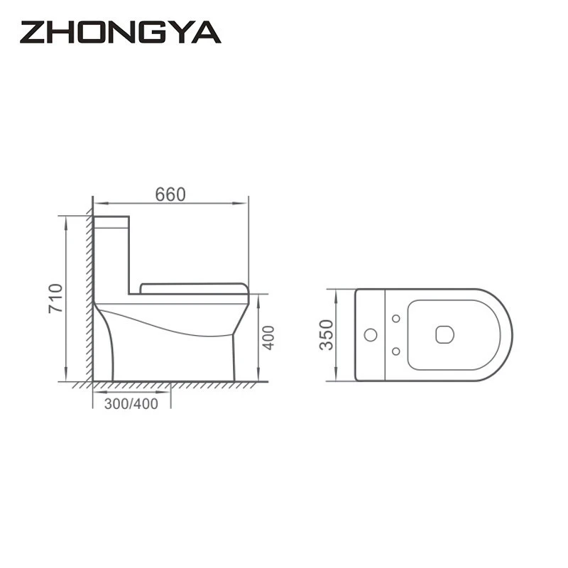 Zhongya China toilet supplier bathroom accessories toilet bowl ceramic south america toilet