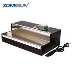ZONESUN iphone film heat shrink wrapping machine for perfume box, Cigarettes,cosmetics,poker box blister film packaging machine