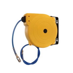ZQ150 Pneumatic PU MESH extension retractable spring automatic air hose reel with beautiful color