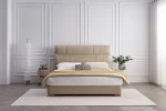 Italian Light Luxury Leather Bed Modern Simple Master Bedroom King Bed
