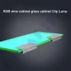 Under Cabinet LED Lights for Glass Edge Shelf Back Side Clip