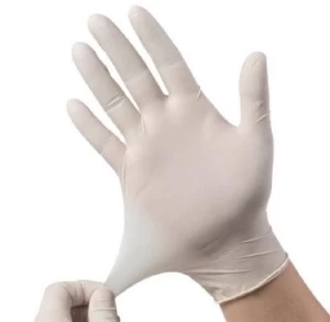 Latex White Gloves