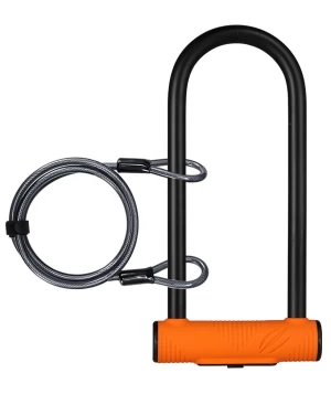 SF 645 Hot selling high quality mountain bike lock and motorcycle lock with 1.2m steel cable
