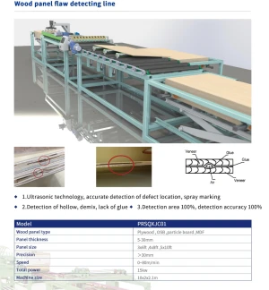 plywood manufacturing machine plywood flaw detecting machine