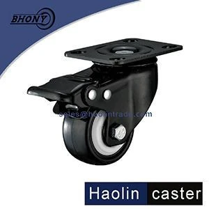 Noiseless Heavy Duty Wheel Caster with Polyurethane Rubber Coating