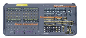 1.2mm Upper Face Plates & Screws Module | Maxillofacial Micro Plates Set | Craniofacial Surgical Implants Kit