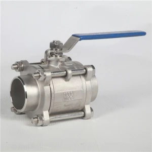 Two Pieces Stainless Steel Welding Ball Valve