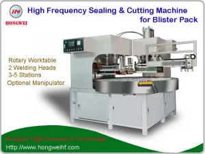 Semi Automatic Dual Head Rotary HF Sealing and Cutting Machine  for Blister Pack