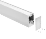Aluminum LED Profile Suspended Mounted for Room Lighting 50*85