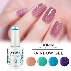 RONIKI Rainbow Gel Color,Nail Matte Gel Polish,Nail Painting Color Gel,Nail Art Gel﻿