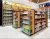 Import CE approved adjustable 5-Tier metallic retail product display shelves and racks for drug stores convenience stores from China