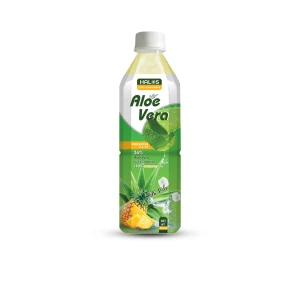 Halos/OEM 500ml pet bottle Aloe vera drink with Pineapple flavour