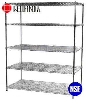 800lbs Loading Weight Per Steel Shelf 5 Tiers NSF Metro Office Industrial Storage Racking Wire Metal Shelving
