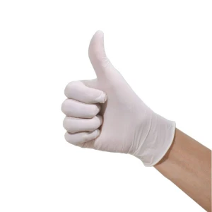 Disposable latex powder gloves