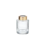 Hot Sale Luxury Custom Color Logo 100ml 200ml 500ml Home Glass Reed Diffuser Bottle With Cap
