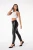 Shascullfites Melody black leather pants thermal leggings butt lifting leather look leggings for women