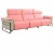 Import Italian Minimalist First Layer Cowhide Leather Sofa Unique Design Living Room Combination Three-Seat Sofa from China
