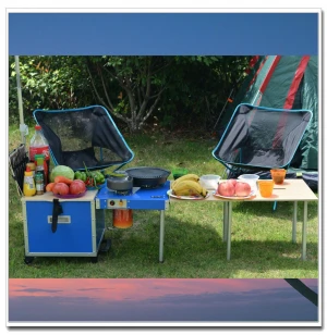 Integrated camping cooking sets