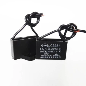 CBB61 Fan Capacitor with 2 Wires 2024