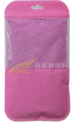 New Arrival 100g Pink glitter powder in color bag for  Painting