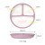 Import 100% BPA free food grade tableware sets kid cute silicone baby suction divider plate from China