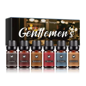 Kanho 100% pure essential oil cold pressed gentleman aromatherapy natural oil own label gift set 6*10ml aromatherapy
