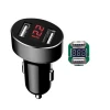 Tiensun Dual Port Car Charger with Monitor