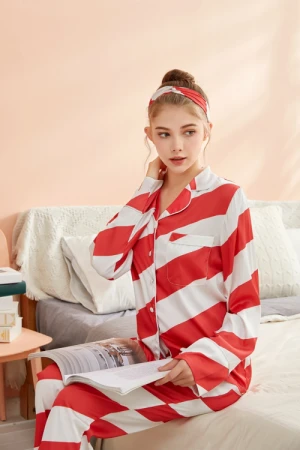2021 New Design Stripe Slik Pajamas Sets Kids Christmas Pajamas Family Matching Custom