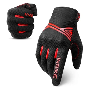INBIKE Breathable Mesh Motorcycle Gloves with TPR Palm Pad Hard Knuckles