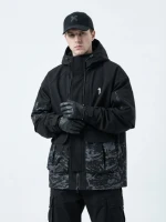 Custom Men's Techwear Waterproof Windbreaker Jacket Lightweight Hooded Outdoor Hiking Jacket OEM ODM