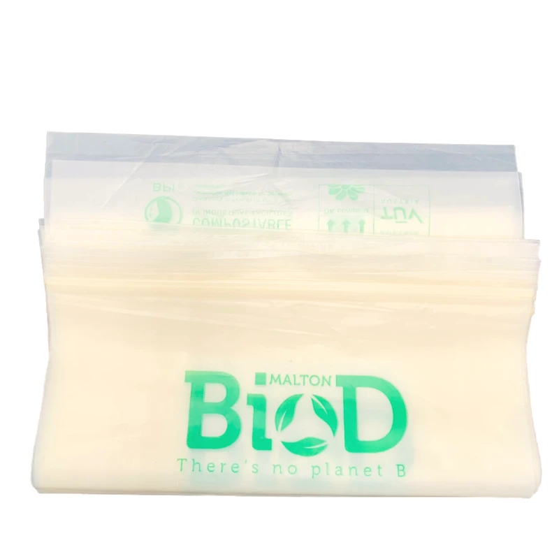 100% Biodegradable BIOD Customize Multifuctional Eco Friendly Compostable Corn Starch Storage Bag