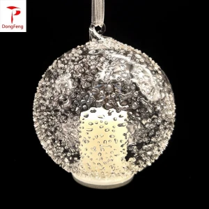 100 Wholesale Clear Opening Glass Christmas Ornaments Ball