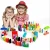 Import 1000 piece building blocks for kids and creators reaction educational toys racing toy colorful dominoes games wooden toy domino from China